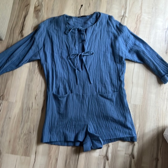 Zara Pants & Jumpsuits Zara Linen Jumpsuit Poshmark